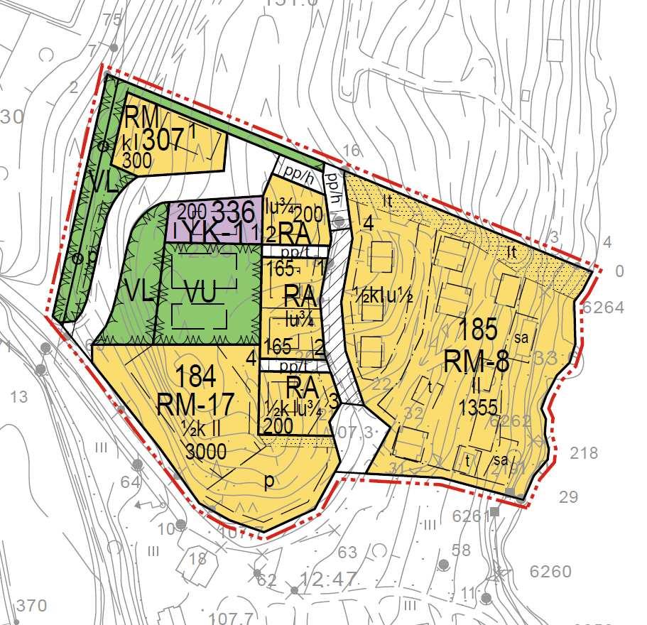 KORTTELIEN 184,185(OSA) JA 307