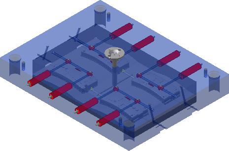 Voidaan myös lisätä jäähdytyskanavia: Checks cooling channels for safety, interference, and distance between cooling system