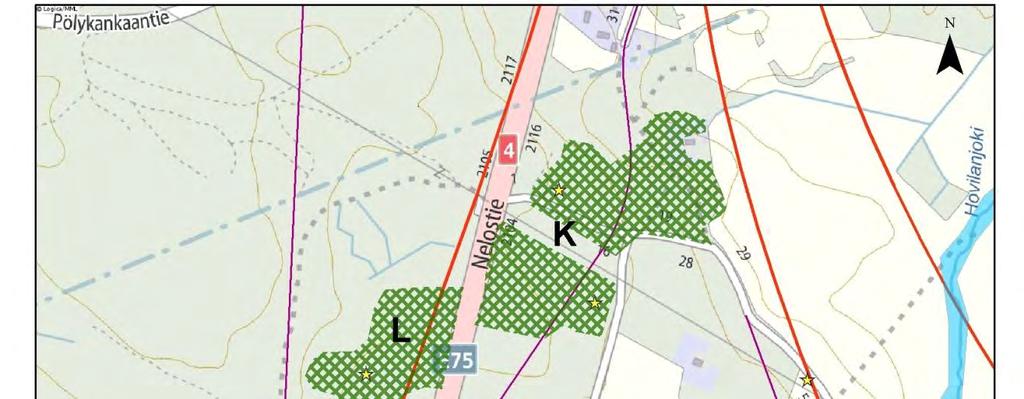 Luontoselvitys 20 / 76 K. Hovilan liito-oravametsä, 4,3 ha Hovilan liito-oravametsä sijaitsee Laukaan kunnassa Vehniän kylässä.