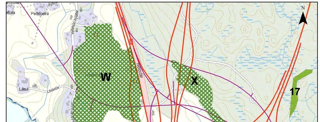 Luontoselvitys 27 / 76 W. Heikinkallion metsä, 19,6 ha Sijaitsee Vehniän kylässä valtatien 4 ja Vehniän kylätien välisellä Heikinkalliolla.