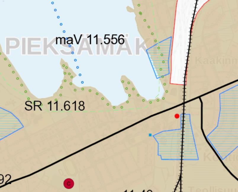 km 11.42 Pieksämäki, Naiskangas, vähittäiskaupan suuryksikkö km 5.40 Juva, Vehmaa, vähittäiskaupan suuryksikkö km 8.42 Mikkeli, Itäportti, vähittäiskaupan suuryksikkö km 16.