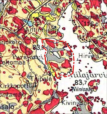 Selvitysalueelle ei sijoitu pohjavesialueita. 3.