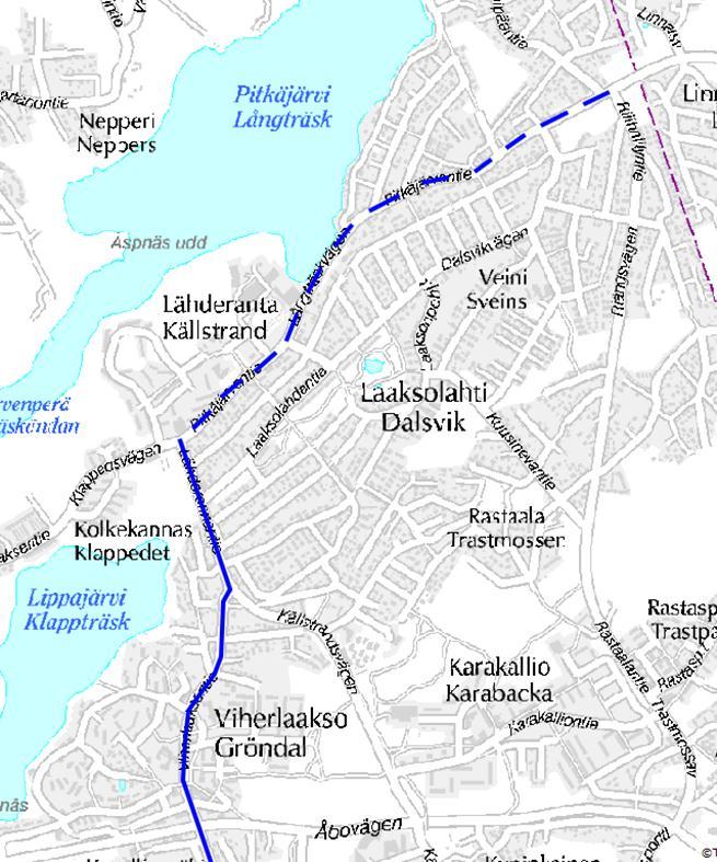 Jupperin pientaloalueella oltiin tyytymättömiä nykyiseen linjaan 15 pohjautuvan linjan 548 päättymisestä Lähderantaan.