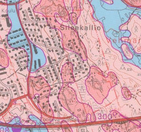 Sastamalan kaupunki 5 KUVA 6: Ote maaperäkartasta, suunnittelualue ympyröity. 3.1.