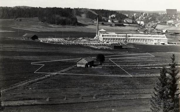 osaksi puistomaista laaksoa. Suunnittelualue ei ole pohjavesialuetta. Näkymä Kokonmäeltä pohjoiseen 1920-luvulla.
