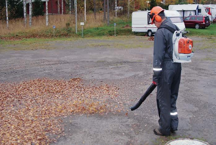 Haravointia riitti siellä ja täällä, pensaita leikattiin ja puita kaadettiin.