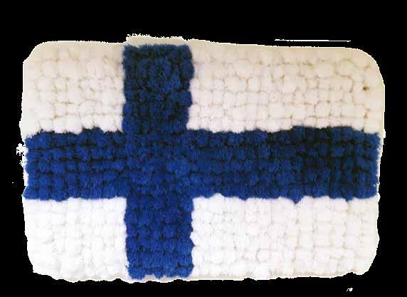 Myös pukeutumiseen pyrittiin kiinnittämään huomiota sinivalkoisilla vaatevalinnoilla. Viikko huipentui Kulttuurikeskuksella järjestettyyn juhlaan.