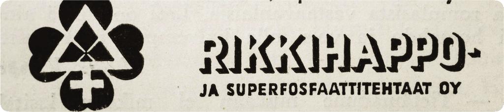 1920 Perustettiin Rikkihappo- ja superfosfaattitehdas, joka