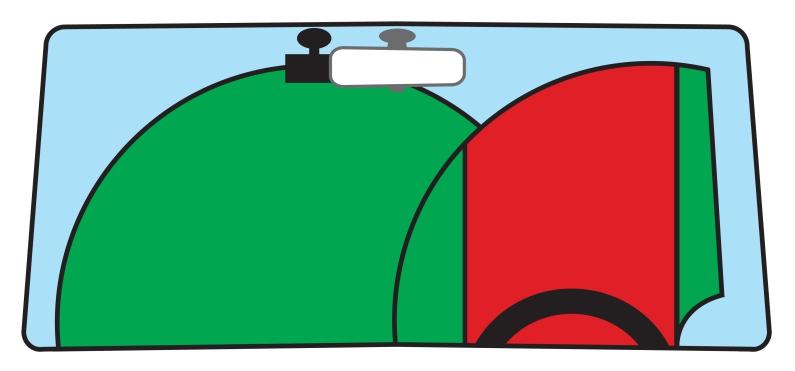 AJONEUVOSSA ASENNUS (JATK.) Lue seuraavat ohjeet ja noudata niitä käyttääksesi Dash Cam -laitetta turvallisesti ajoneuvossasi.