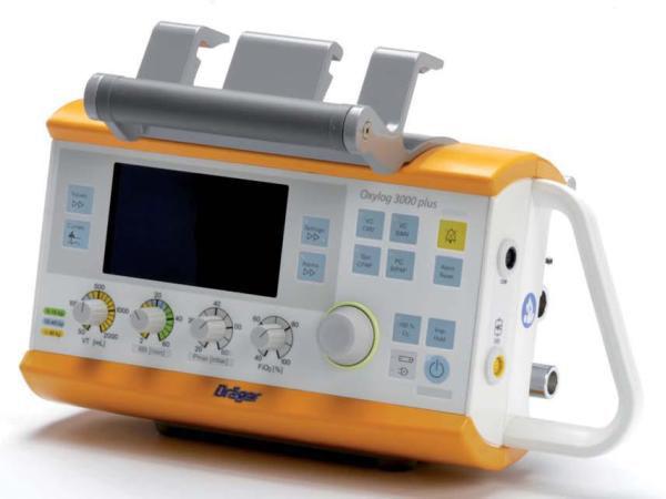 LÄÄKINTÄLAITTEET Dräger Oxylog 2000 plus ventilaattori Dräger Oxylog 2000 plus ventilaattori, perusmalli tarvittavin varustein. Suunniteltu ensihoito/kenttäolosuhteisiin.