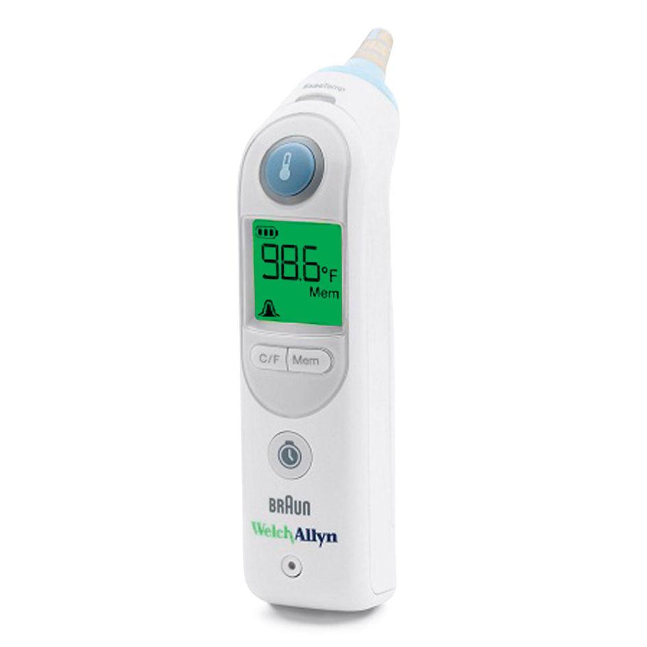 MITTAUSVÄLINEET Braun ThermoScan PRO 6000 Braun ThermoScan PRO 6000 korvakuumemittari mittaa lämmön nopeasti, tarkasti ja luotettavasti. Mittaustulos 2-3 sekunnissa.