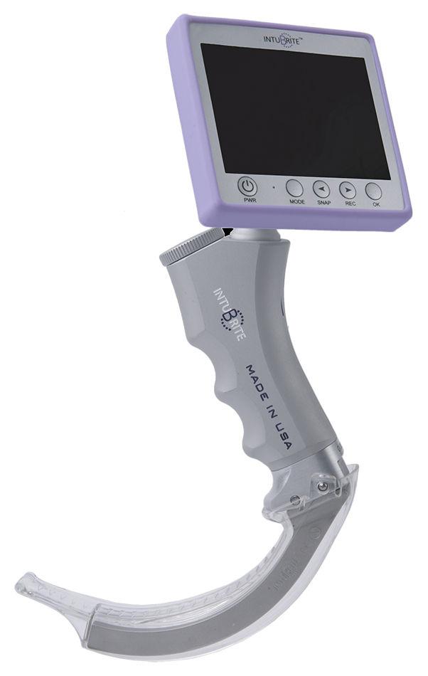 LÄÄKINTÄLAITTEET Intubrite Edge Plus videolaryngoskooppi Suuri 3,5 näyttö Korkearesoluutioinen kuva mahdollistaa erinomaisen näkyvyyden Varsi ja kieli ruostumatonta terästä ja alumiinia Kahvan