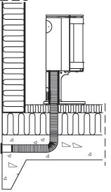SVENSK Tillförsel av förbränningsluft Förbränningsluften kan tillföras direkt via en kanal utifrån, eller indirekt via en ventil i ytterväggen i det rum där kaminen är placerad.
