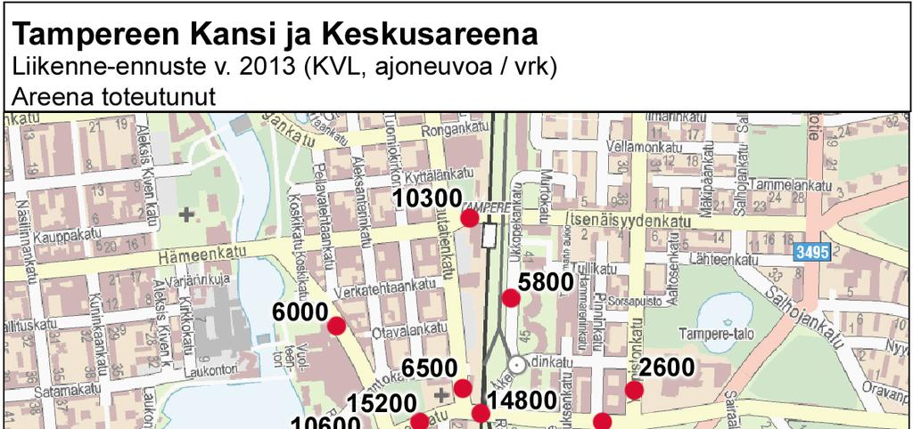 18 5 LIIKENNE-ENNUSTEET JA VERKON LIIKENTEELLINEN TOIMIVUUS 5.