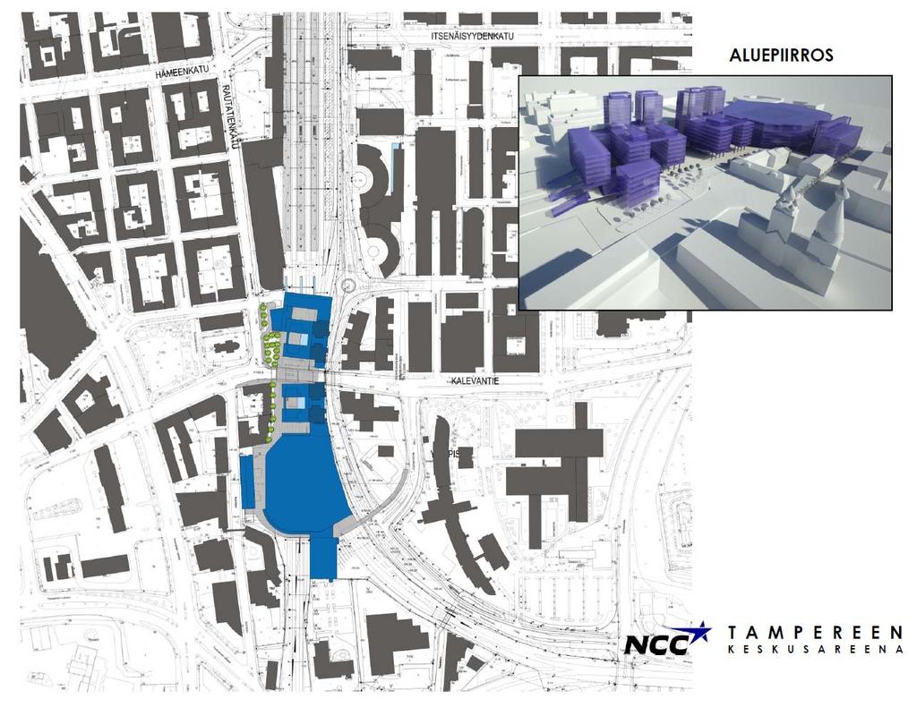 6 2 TARKASTELUALUEEN KUVAUS 2.1 Suunnittelualueen sijainti Tarkastelualue sijaitsee Tampereen ydinkeskustan tuntumassa (kuva 2).