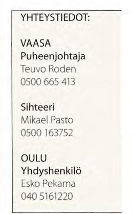 Killan säännöissä nimetyt osastot ovat Vaasan ja Oulun osastot, mutta parhaillaan tutkitaan mahdollisuuksia perustaa paikalliset osastot myös Kristiinankaupunkiin ja Kokkolaan.