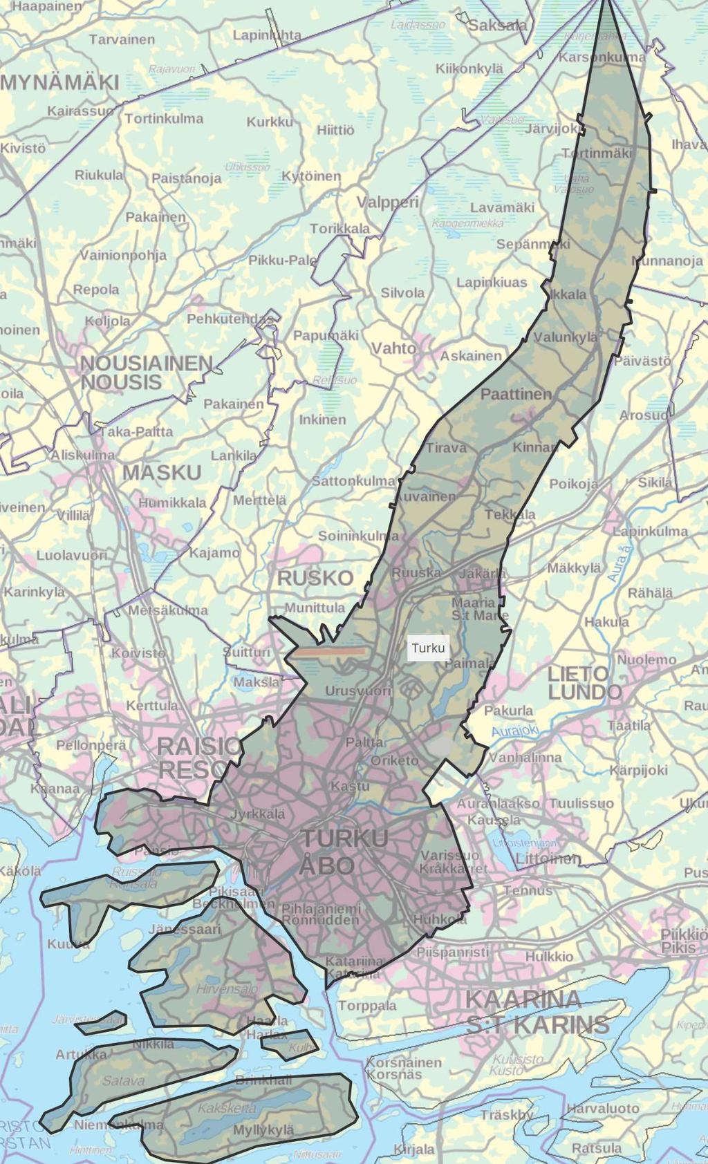 Turku Yleisten alueiden ylläpito 108 /AS Kuve-kunnista 5.korkein Tiivis kaupunkirakenne ja paljon väestöä 62 % väestöstä asuinkerrostaloissa (Kuve-kunnista 2.