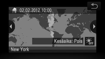 Kameran perustoimintojen säätäminen Virransäästön säätäminen Voit säätää automaattisen kameran ja näytön sammutuksen (Autom. katkaisu ja Näyttö pois) ajoitusta tarpeen mukaan (s. 46).