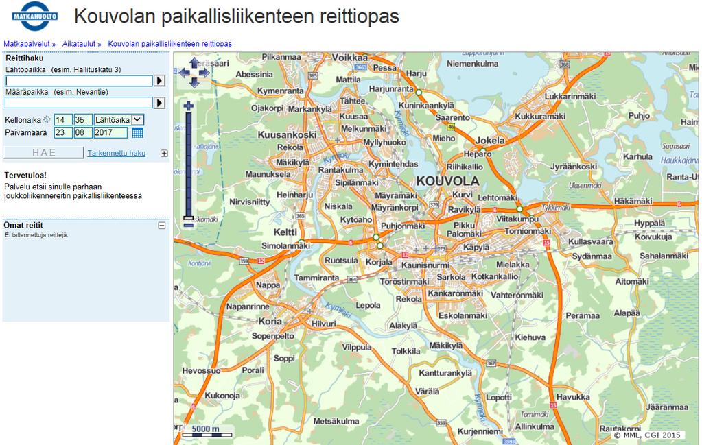 aan 4. TERMINAALIT JA KULJETTAJIEN TAUKOTILAT Kouvolan Matkakeskus Kouvolan Matkakeskus sijaitsee osoitteessa Hallituskatu 3, 45100 Kouvola.