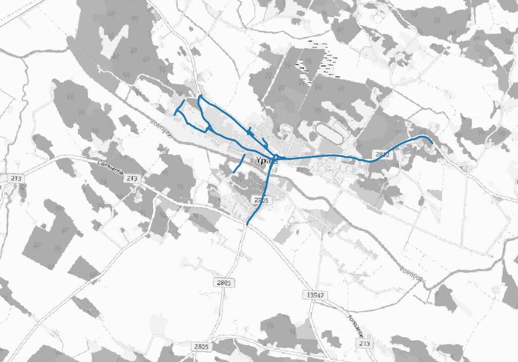 Ypäjä 8,6 km Kuvassa on esitetty pyöräteiden lisäksi