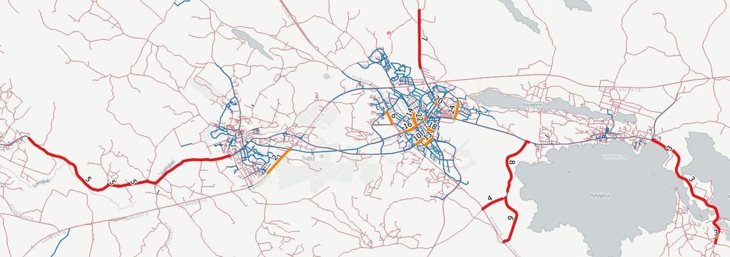 Uusien tai parannettavien yhteyksien potentiaalitarkastelu Nykyiseen verkkoon lisätyt uudet