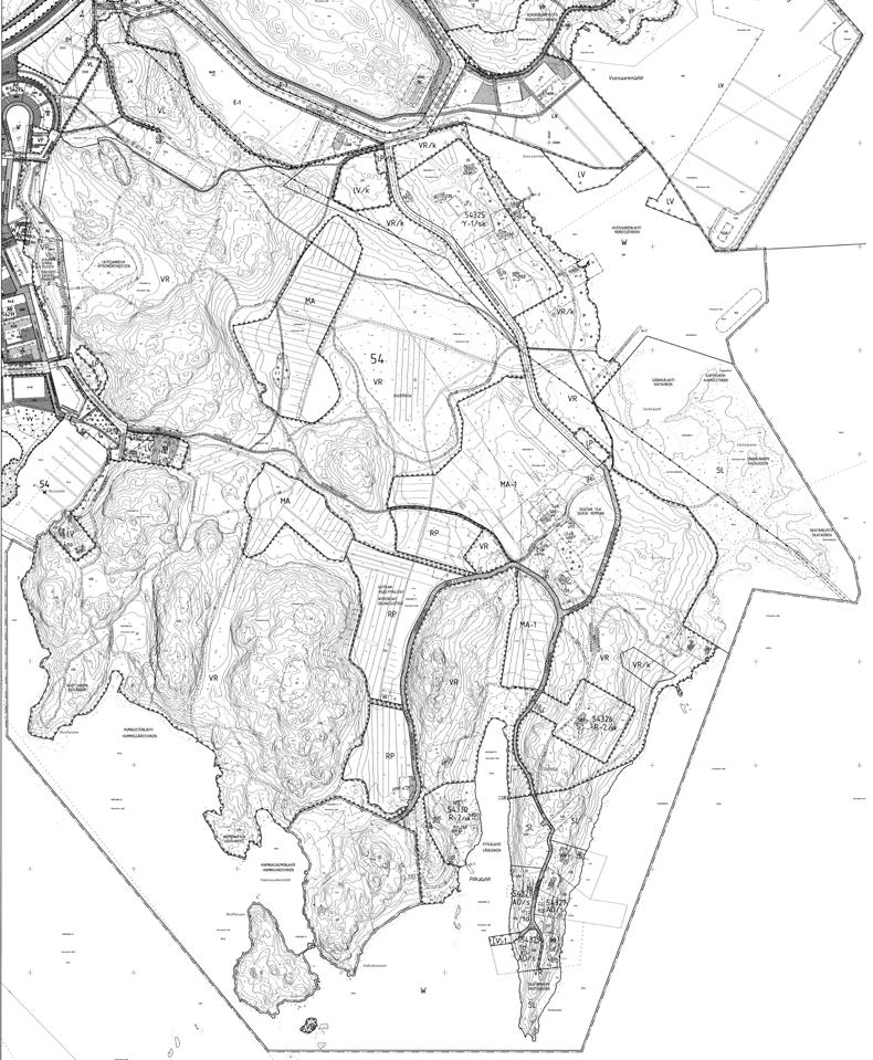Ote Helsingin yleiskaavasta 2050.