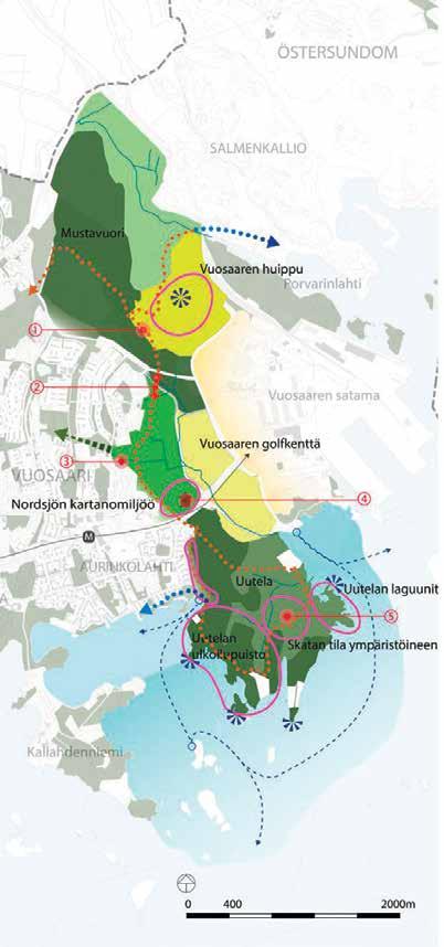 omakotikiinteistöjä. Tämä suunnitelma ei koske yksityisomistuksessa olevia tai yksityiskäyttöön vuokrattuja alueita, vaan suunnitelma on rajattu kaupungin hallinnoimille maille.