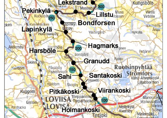 Taasianjoen vesistötyö toteutettiin joen keski ja alajuoksulla Lapinjärven ja Ruotsinpyhtään kuntien alueella (kuva