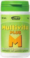 Monivitamiini- ja hivenainevalmiste aikuisille. 9 90 sh.