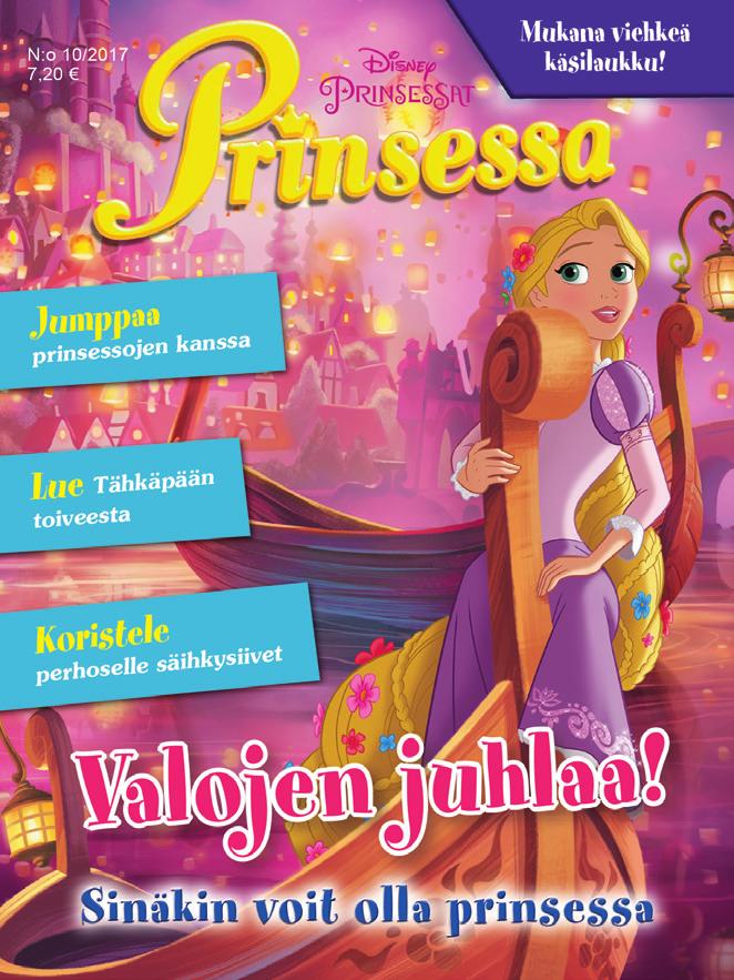 Prinsessa on satumaisen ihana pienten tyttöjen lehti, jonka sivuilla seikkailevat topakat Disney-kaunottaret Ruususesta Tähkäpäähän.