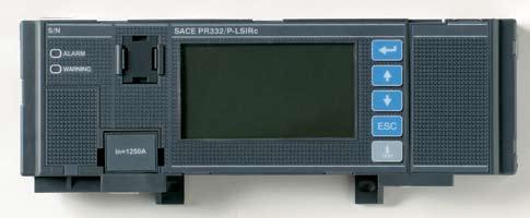 Sähkönjakelussa käytettävät katkaisijat Elektroniset suojareleet 1 PR332/P Tmax T7 -katkaisijan SACE PR332/P -suojarele (saatavilla neljä versiota: PR332/P-LI, PR332/P-LSI, PR332/P-LSIG ja
