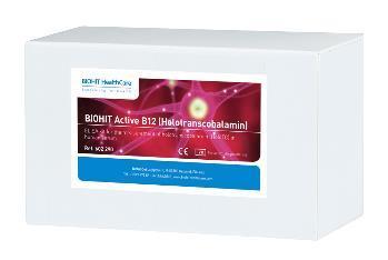 Biohit Active B12 ELISA B12-vitamiini Pääosin lihasta, kalasta ja maitotuotteista saatava vitamiini N.