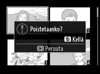 Paina X kohdistimen ollessa päivämääräluettelossa palataksesi 72 kuvan toistotilaan.