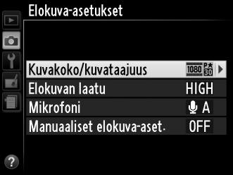 y D Ulkoisen mikrofonin käyttö Erikseen myytävää ME-1-stereomikrofonia (0 64) voidaan käyttää äänen tallentamiseen stereona tai vähentämään tallenteelle päätyvää kohinaa, joka johtuu objektiivin