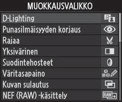 tai näytä alivalikko Liiku valikoissa