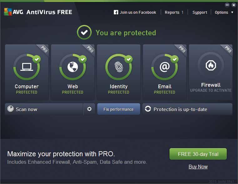 Free Antivirus suojaa tietokonetta tehokkaasti, ja vain harvat pahantahtoiset ohjelmat pääsevät livahtamaan sen seulan läpi. Vakaa ja varma suojaus Avast! Free Antivirus 0 Avast!