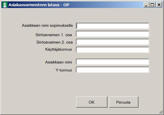 Asteri Monipankki KÄYTTÖOHJEET 27/46 4.4.2.2 OP Maksuliikennesopimuksen solmimisen jälkeen OP toimittaa Sinulle siirtoavaimen kahtena osana.