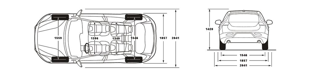 Neljä sylinteriä / Fyra cylindrar Iskutilavuus / Cylindervolym 1969 / 1498 1969 / 1498 1969 Suurin teho Kw/Hv/r/min / Max effekt, kw/hk/varv per min 90/122/5000 112/152/5000 180/245/5500 Maksimi