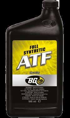 BG Universal Synthetic ATF virtaa poikkeuksellisen hyvin matalassa lämpötilassa ja kestää erinomaisesti leikkaavaa kulutusta takaakseen riittävän pitkän huoltovälin.