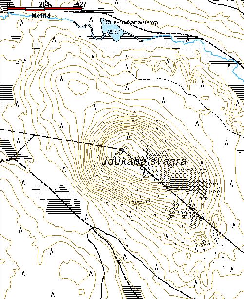 715 Kohdetyyppi: 17 Kivi- ja maarakenteet Copyright: Metsähallitus 2008