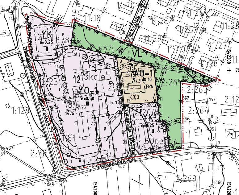 15 Asemakaava Koulutontti kuuluu 10.6.2013 hyväksyttyyn asemakaavaan (kuva 22), jossa koulutontilla on merkintä YO-1, opetustoimintaa ja lasten päivähoitoa palvelevien rakennusten korttelialue.