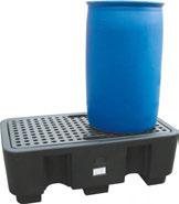 VALUMA-ALLAS (PE) Vuotosuoja-altaat HDPE-muovia 2-4 kpl 200 L tynnyrille kemikaaliturvallisuuslain (390/2005) mukaiseen varastointiin