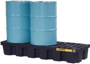 Kantavuus Kantavuus 1245 x 635 x 457 mm 250 L 1134 kg 1854 x 635 x 295 mm 284 L 1701 kg 28623 226 28627 420 UUTUUS Valuma-allas 2x 200L tynnyrille 2x 200 L tynnyrin vuotosuojaukseen.