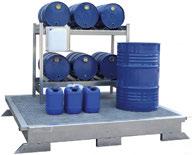 Kantavuus 1066 x 2066 x 315 mm 310 L 1000 kg/m2 P21-1100 1 320 UUTUUS Valuma-allas 1x IBC (PE) Haitallisten nesteiden lainmukaiseen ja turvalliseen säilytykseen sekä annosteluun.