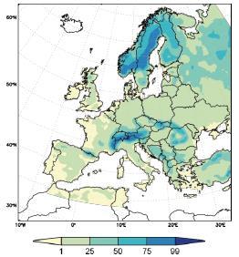 esiintymistodennäköisyys jaksolla 1971-2000 (%) RCP4.5 RCP8.5 Lehtonen, I., Kämäräinen, M., Gregow, H.