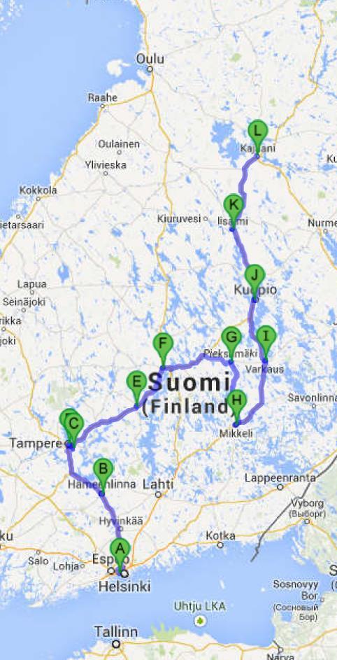1000 km Espoo - Kajaani White Rabbit link H-maser bidir duplex SFPs and link 10 km ~1000 km link length 10.