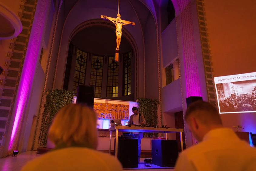 kirkon holveissa ja kertovat omaa tarinaansa tuhansien muiden tarinoiden joukossa. Tunnelmaa luomassa 14.4. klo 18 24 mm. DJ Alec Hall & special guests. Tapahtuman tuotto lasten syöpäosastolle (HUS).
