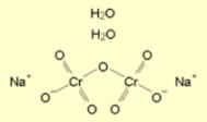 Rakennekaava Natriumdikromaatti on Euroopan kemikaaliviraston (ECHA) ylläpitämässä aineluettelossa rekisteröidyistä aineista (List of Registered Phase-In Substances).