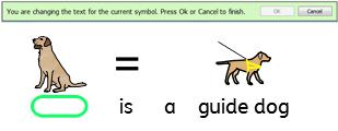 Kerro kuvin 3 Toimintosarja on hyvin samanlainen Kerro kuvin 3:ssa: Kirjoita haluamiisi symboleihin liittyvät sanat.