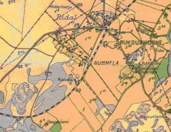 Suunnittelualue on rakentamaton vielä vuoden 1924 kartoissa.